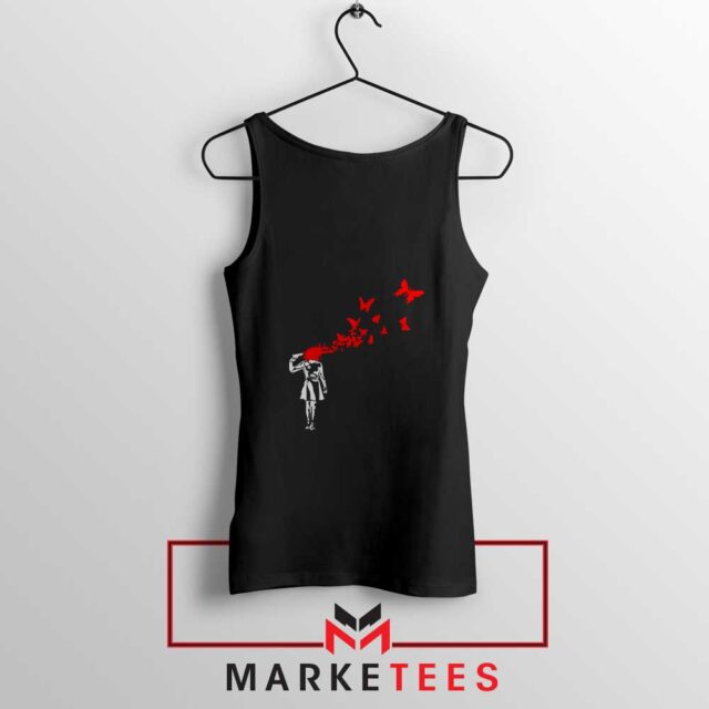 Buy Now Suicide Girl Red Butterfly Tank Top Banksy S-2XL