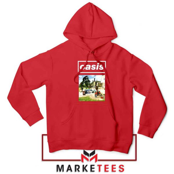 British Rock Band Oasis Red Hoodie