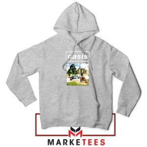 British Rock Band Oasis Sport Grey Hoodie