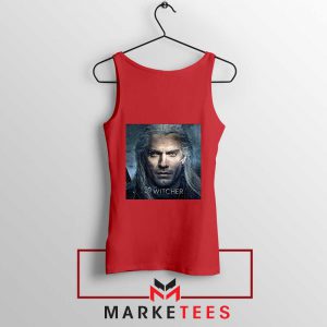 Actor Henry Cavill red Tank Top