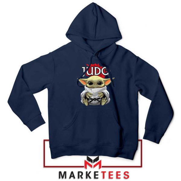 Baby Yoda Judo Navy Hoodie