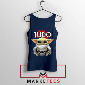 Baby Yoda Judo Navy Tank Top