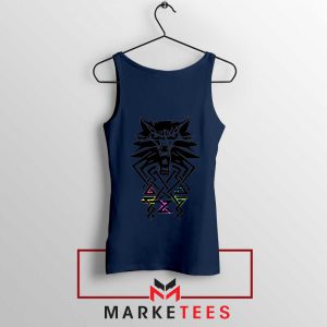 Bear School Witcher Navy Tank Top