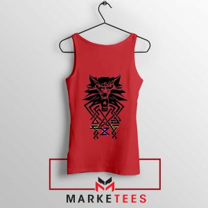 Bear School Witcher Red Tank Top