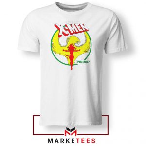 Circle Dark Phoenix White Tshirt