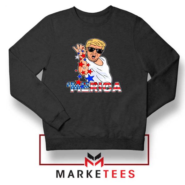 Donald Trump Parody Salt Bae Black Sweater