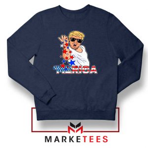 Donald Trump Parody Salt Bae Navy Sweater