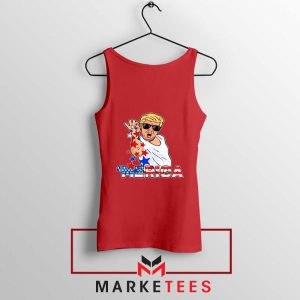 Donald Trump Parody Salt Bae Red Tank Top