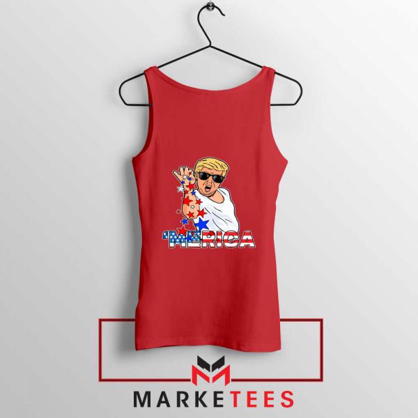 Donald Trump Parody Salt Bae Red Tank Top