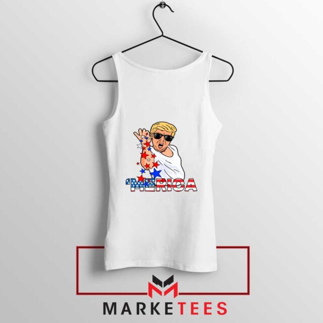Donald Trump Parody Salt Bae Tank Top Merica S-3XL