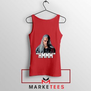 Geralt Of Rivia Saying Hmmm Red Tank Top