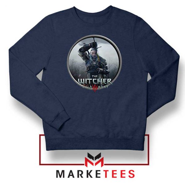 Geralt The Witcher 3 Wild Hunt Navy Sweatshirt