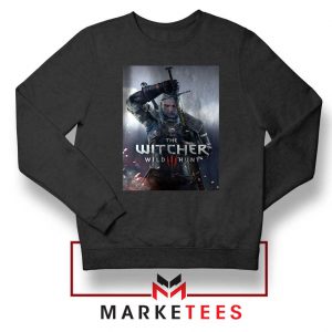 Geralt Witcher Wild Hunt Black Sweater