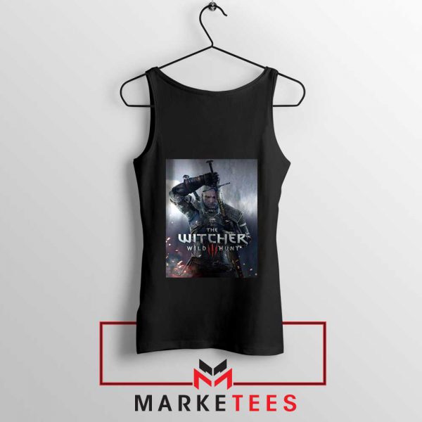 Geralt Witcher Wild Hunt Black Tank Top