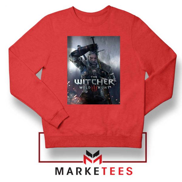 Geralt Witcher Wild Hunt Red Sweater