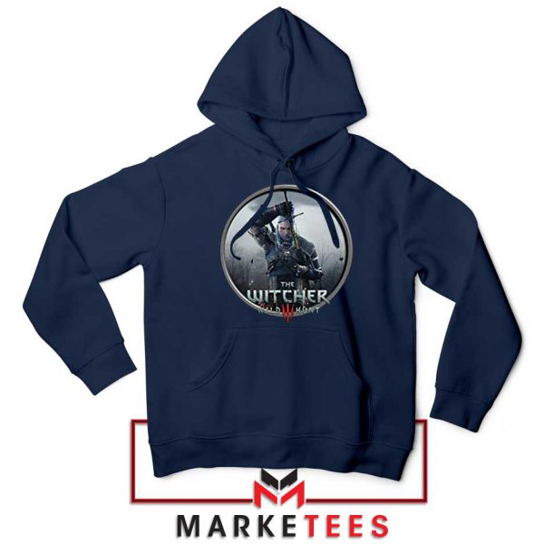 Geralt of Rivia Wild Hunt Navy Hoodie