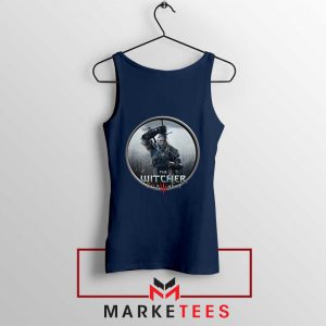 Geralt of Rivia Wild Hunt Navy Tank Top