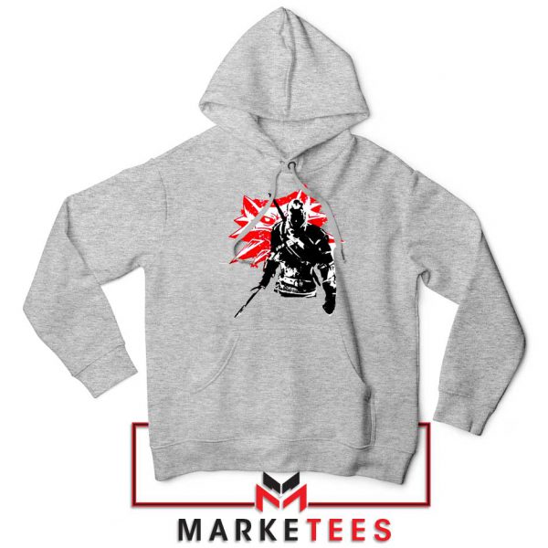 Geralt of Rivia Witcher 3 Grey Hoodie