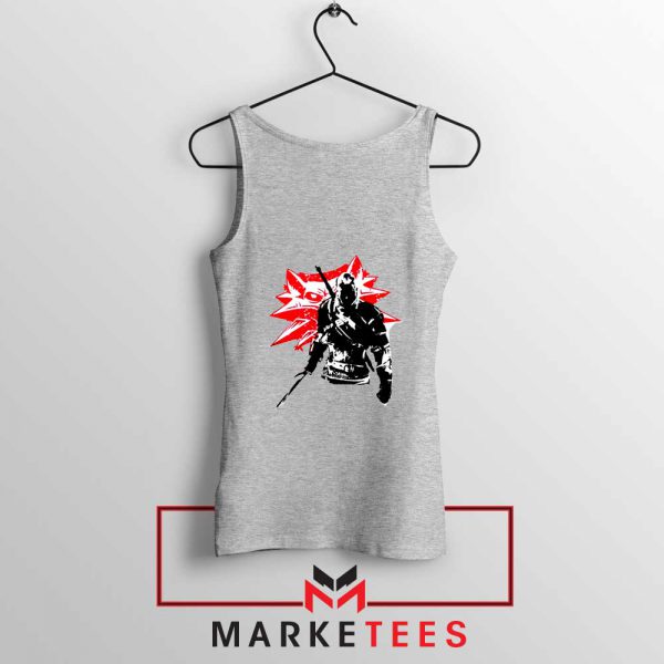 Geralt of Rivia Witcher 3 Grey Tank Top