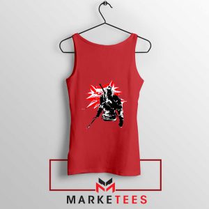 Geralt of Rivia Witcher 3 Red Tank Top