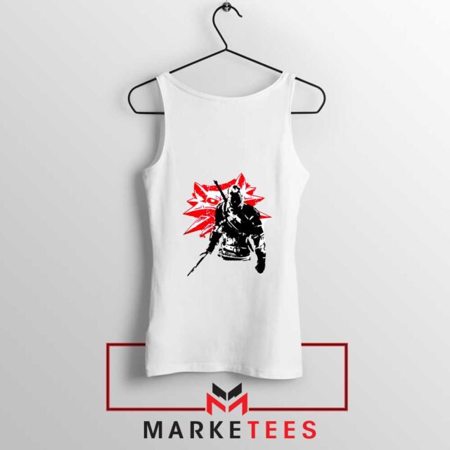 Geralt of Rivia Witcher 3 Tank Top Game S-3XL