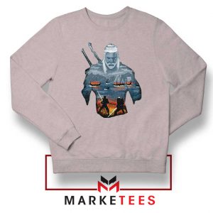 Geralt of Rivia and Eredin Grey Sweatshirt