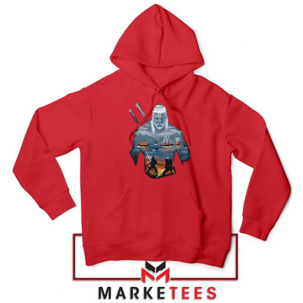 Geralt of Rivia and Eredin Red Hoodie