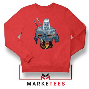 Geralt of Rivia and Eredin Red Sweatshirt