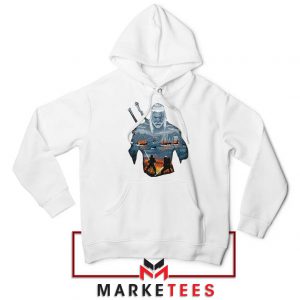 Geralt of Rivia and Eredin White Hoodie