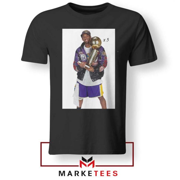 Kobe Bryant 5 Trophies Tee Shirt