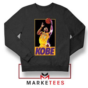 Kobe Bryant Slam Dunk Poster Black Sweatshirt