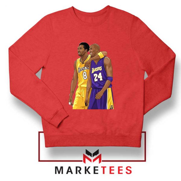 Los Angeles Lakers Pay Tribute Kobe Red Sweatshirt