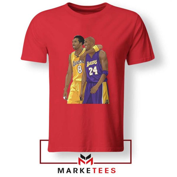 Los Angeles Lakers Tribute Kobe Red Tshirts