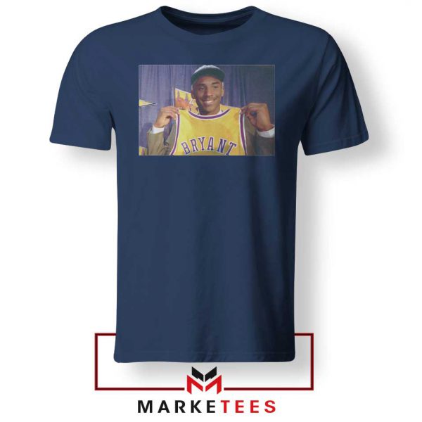 NBA Teams Honor Lakers Legend Navy Tshirt