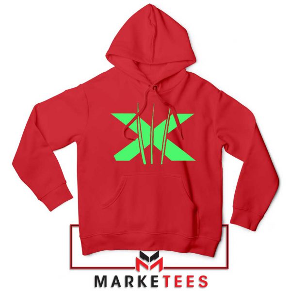 Neon X Men Claw Red Hoodie