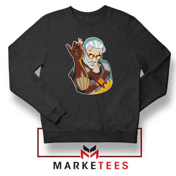 Parody Geralt Witcher Black Sweatshirt