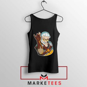 Parody Geralt Witcher Black Tank Top