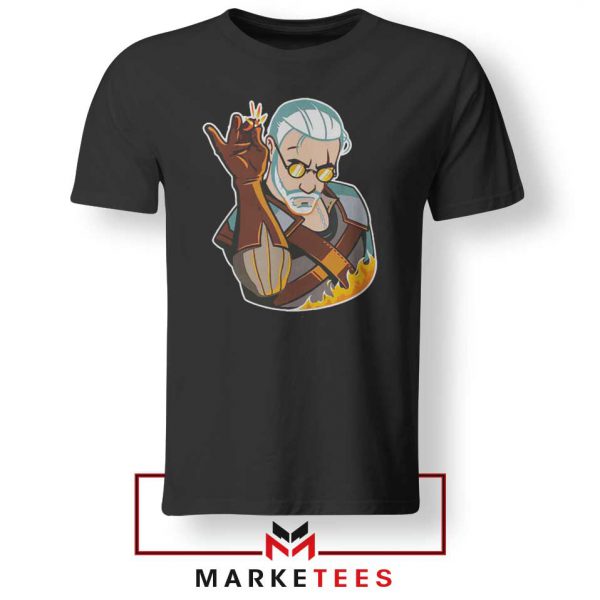 Parody Geralt Witcher Black Tee Shirt