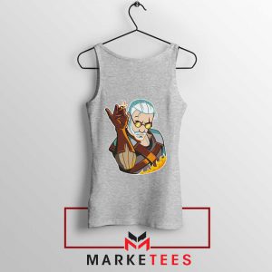 Parody Geralt Witcher Grey Tank Top