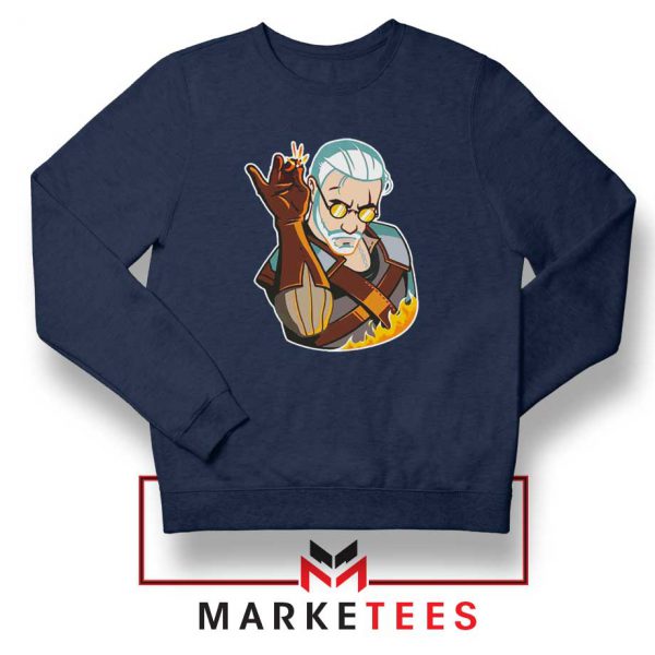Parody Geralt Witcher Navy Sweatshirt