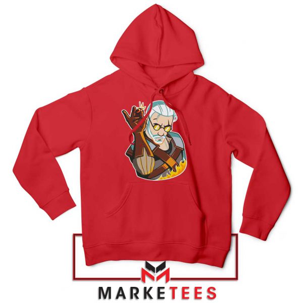 Parody Geralt Witcher Red Hoodie