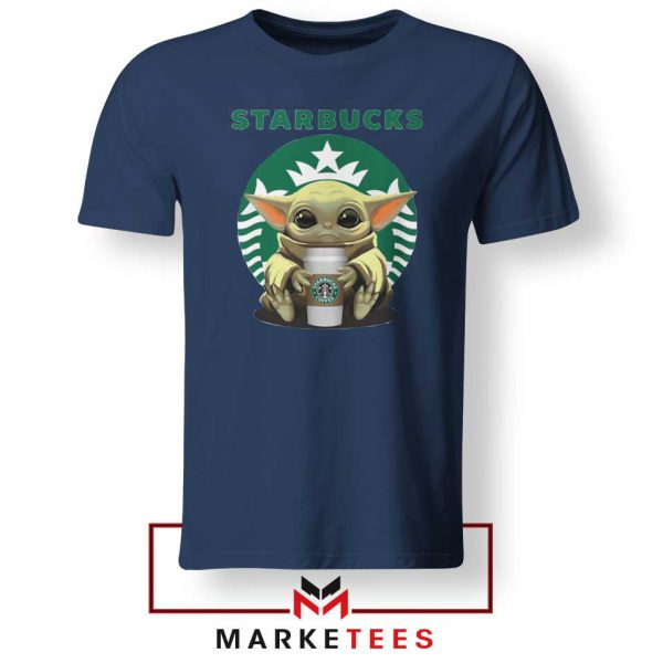 The Child Hug Starbucks Coffee Navy Tshirt