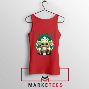 The Child Hug Starbucks Coffee Red Tank Top