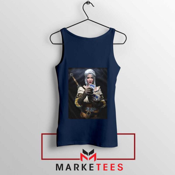 The Witcher Cirilla Navy Tank Top