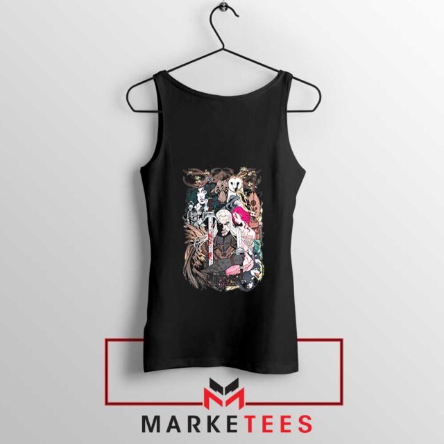 The Witcher Graphic Tank Top Characters Game S-3XL