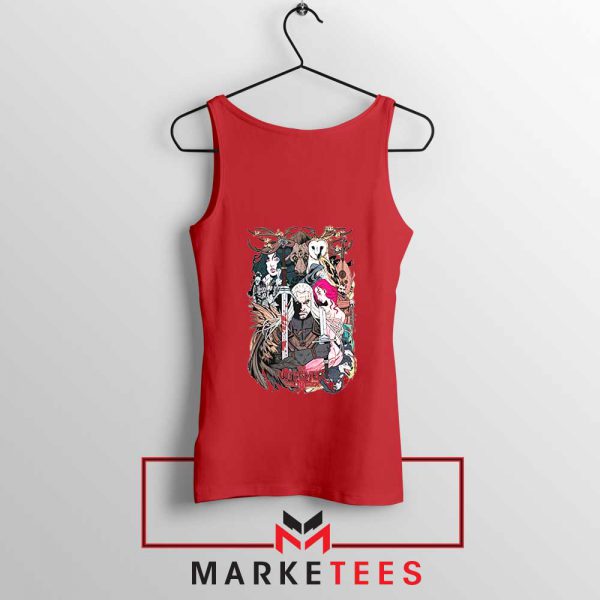 The Witcher Graphic Red Tank Top