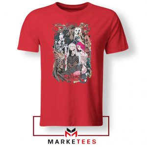 The Witcher Graphic Red Tee Shirt
