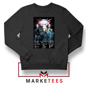 The Witcher Main Characters Black Sweater