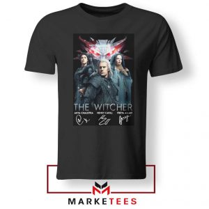The Witcher Main Characters Black Tshirt