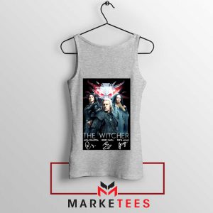 The Witcher Main Characters Grey Tank Top